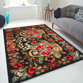 Conceptum Els1785 Alfombra de Terciopelo Multicolor 160 x 230 cm